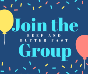Beef and Butter Fast Challenge Group on Facebook